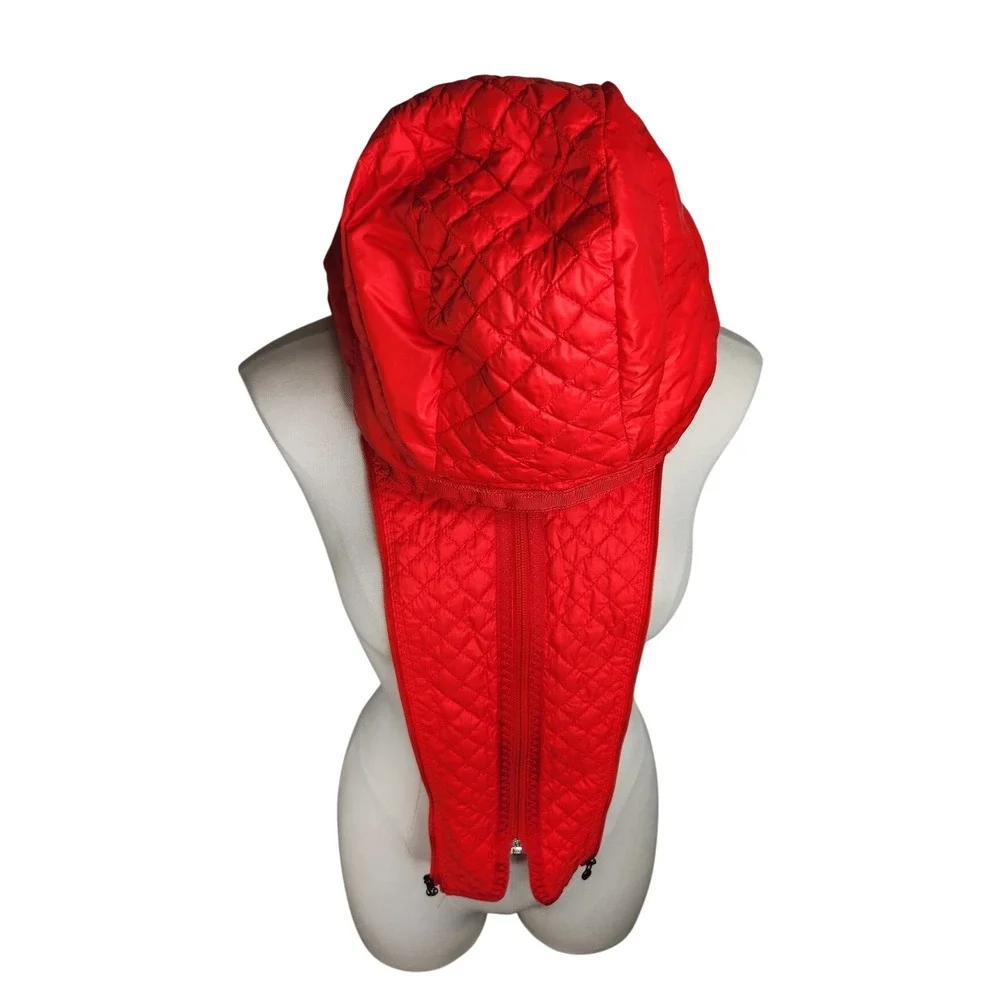 Lululemon Run Bundle Up Goose Down Fleece Removable Hood Love Red Replacement
